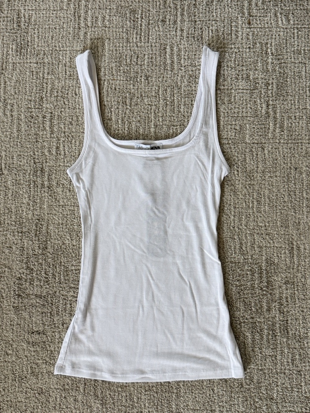 Fashion Nova Ribbed Square Neck Tank